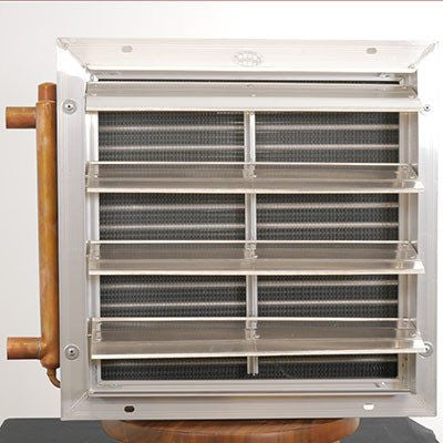 Hydronic Unit Heater for Outdoor Wood Boiler - Any Hot Water Source 3 Sp Fan 90k BTU