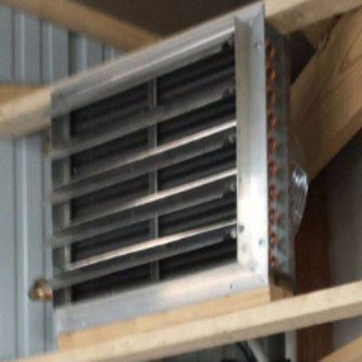 Hydronic Unit Heater for Outdoor Wood Boiler - Any Hot Water Source 3 Sp Fan 90k BTU