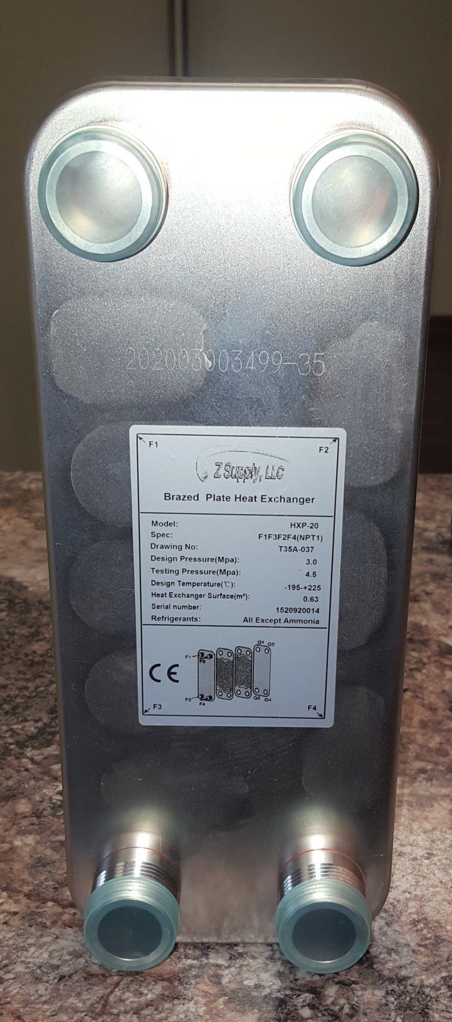 eZe Heat Brazed Plate Heat Exchanger (20-100 Plate)