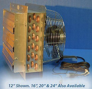 Hydronic Unit Heater for Outdoor Wood Boiler - 3 Sp Fan 50k to 200k BTU