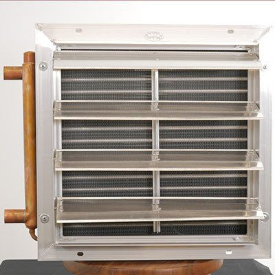 Hydronic Unit Heater for Outdoor Wood Boiler - Any Hot Water Source 3 Sp Fan 90k BTU